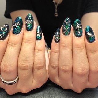 22年 新着順 グリーン 緑 しーちゃんネイルのネイルデザイン ネイルブック