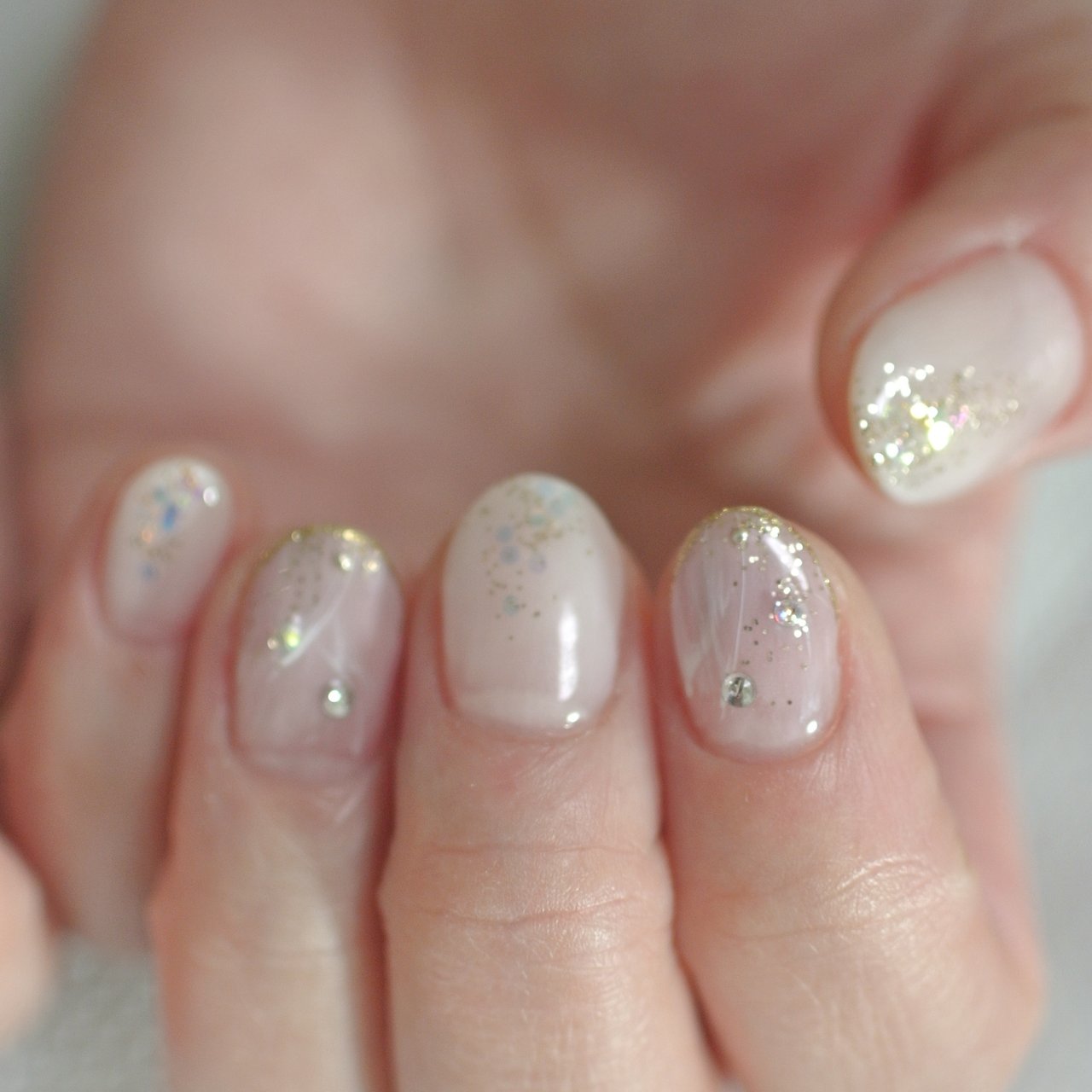 夏 オールシーズン オフィス ハンド シンプル Nailsshineのネイルデザイン No ネイルブック