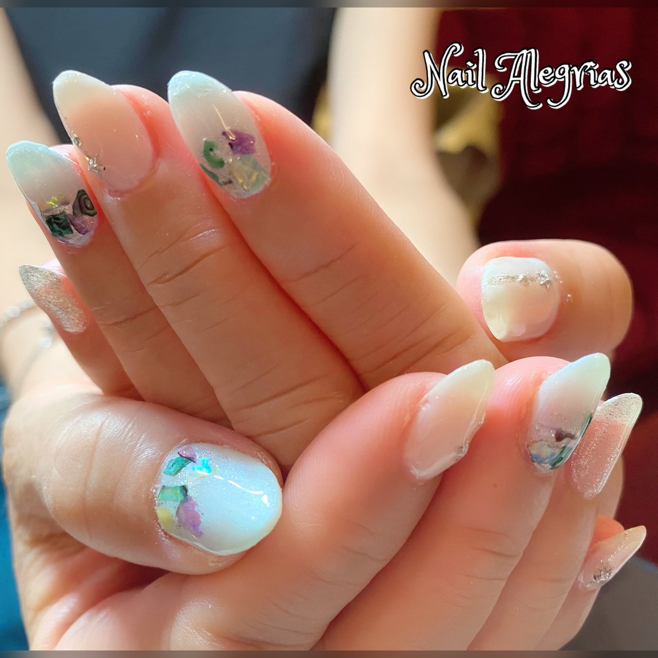 夏 オフィス デート 女子会 ハンド Nail Alegrias ネイルアレグリアス のネイルデザイン No ネイルブック