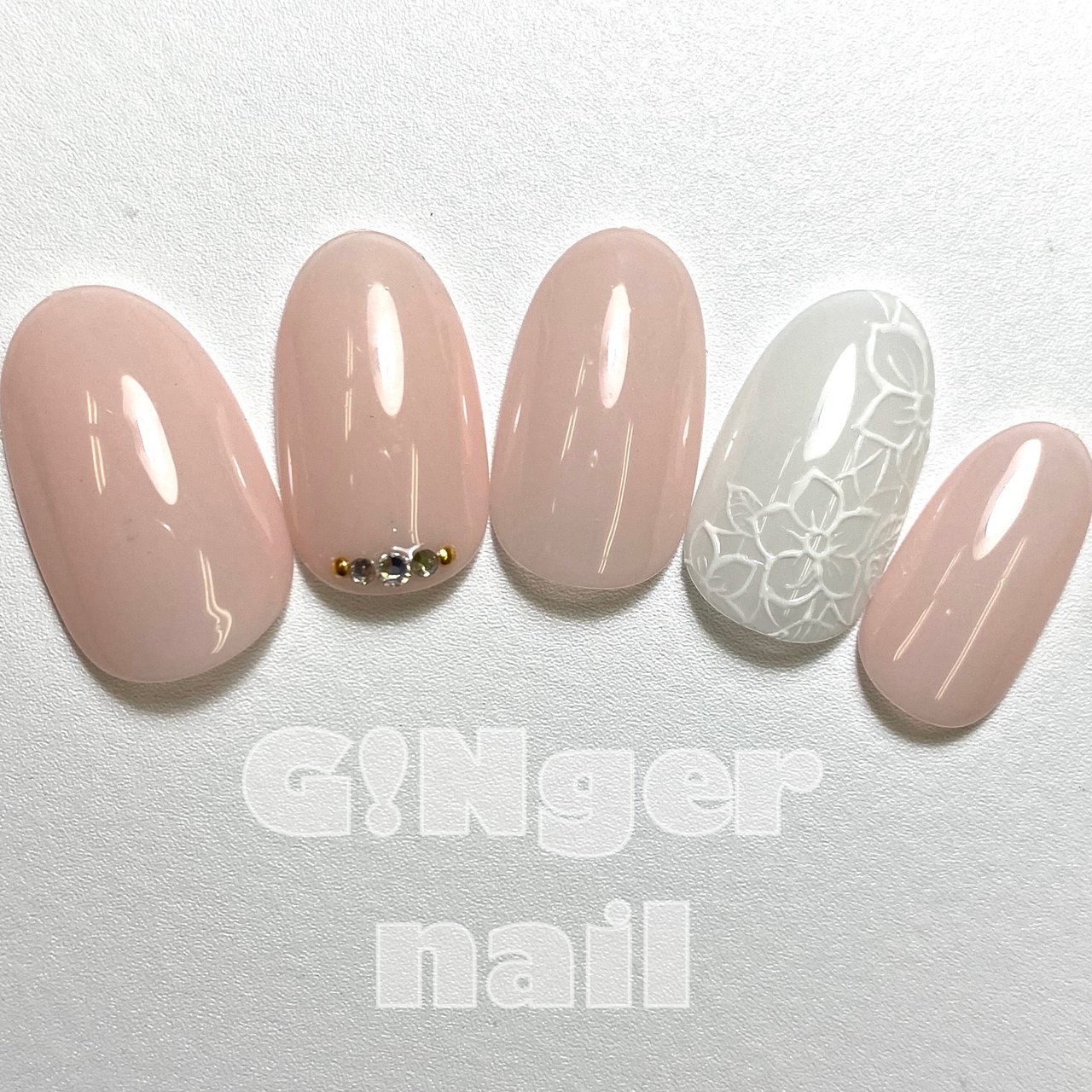 入学式 ブライダル デート 女子会 ハンド Ginger Nail 代々木 ジンジャーネイルのネイルデザイン No 5566512 ネイルブック