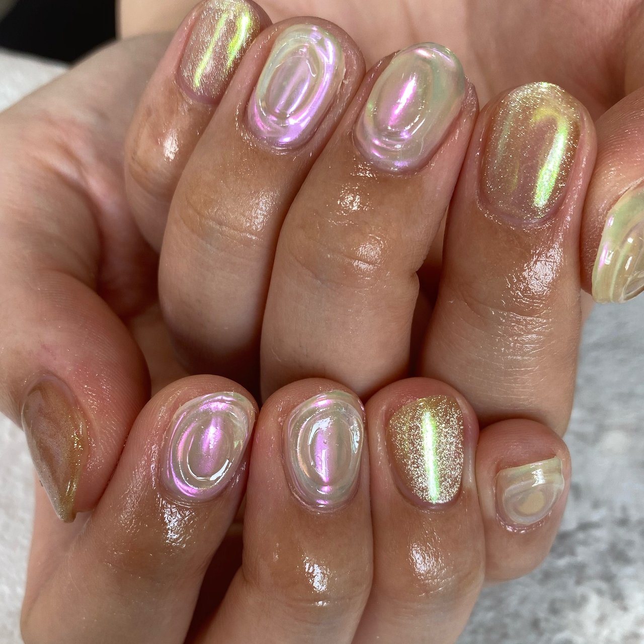 オールシーズン ハンド ニュアンス ショート ピンク Nailsalonninaのネイルデザイン No ネイルブック