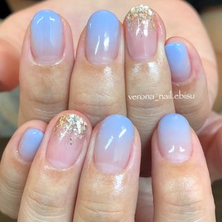 夏 ネイビー ラメグラデーションのネイルデザイン 3ページ目 ネイルブック