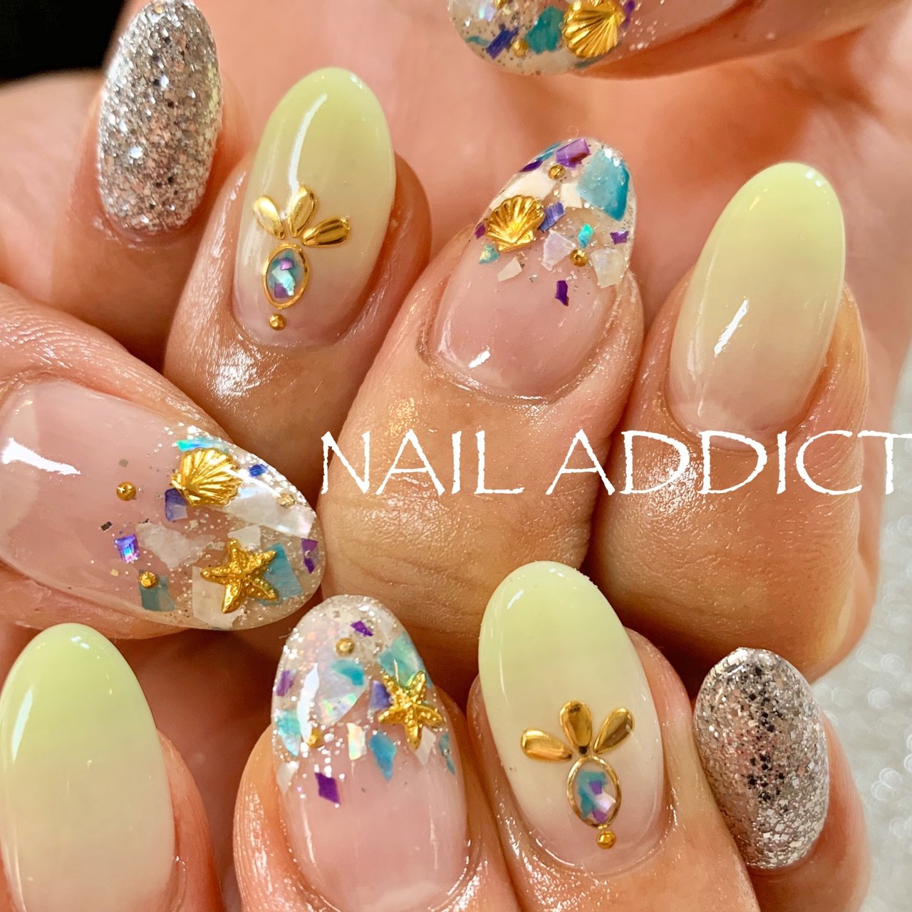 夏 旅行 海 リゾート ハンド Nail Addictのネイルデザイン No ネイルブック