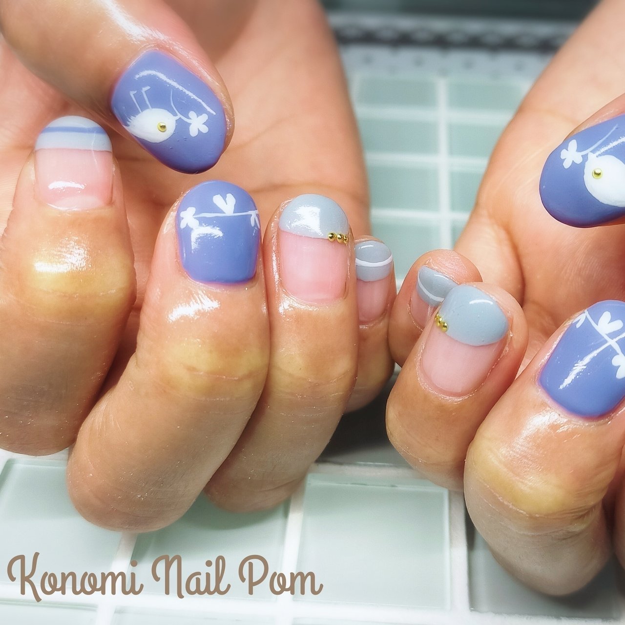 オールシーズン オフィス 女子会 ハンド シンプル Konomi Nail Pomのネイルデザイン No ネイルブック