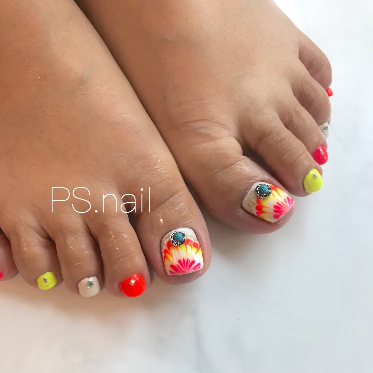 フット Psnailのネイルデザイン No ネイルブック