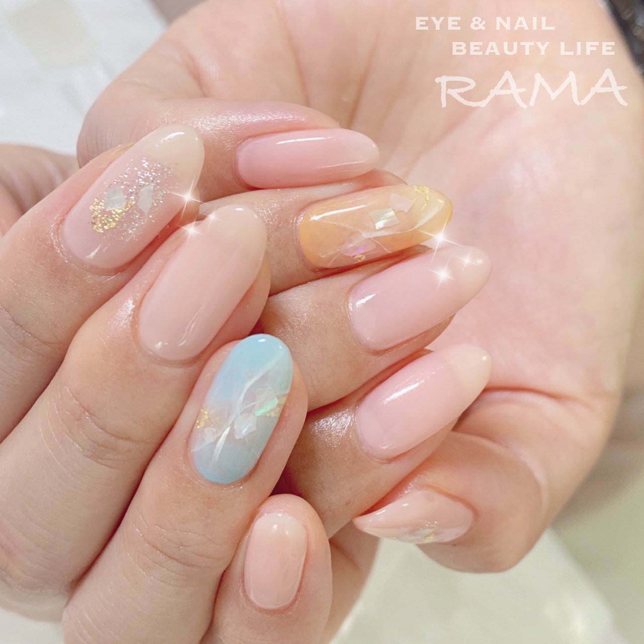 夏 オフィス デート 女子会 ハンド Nail Beauty Life Ramaのネイルデザイン No ネイルブック