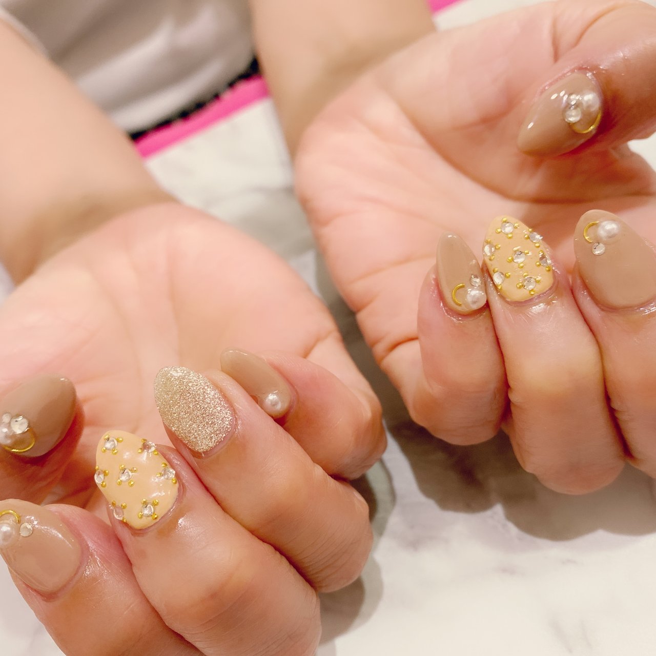 夏 オールシーズン デート 女子会 ハンド Leciel Nail 豊田市ネイルサロン のネイルデザイン No ネイルブック