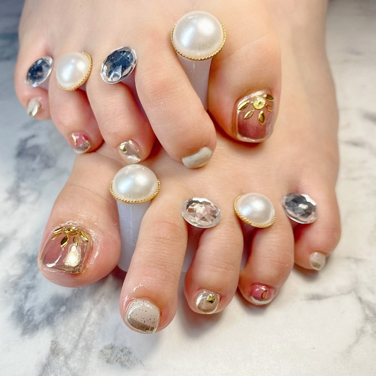 オールシーズン 旅行 海 リゾート フット Nail Salon U Naのネイルデザイン No ネイルブック