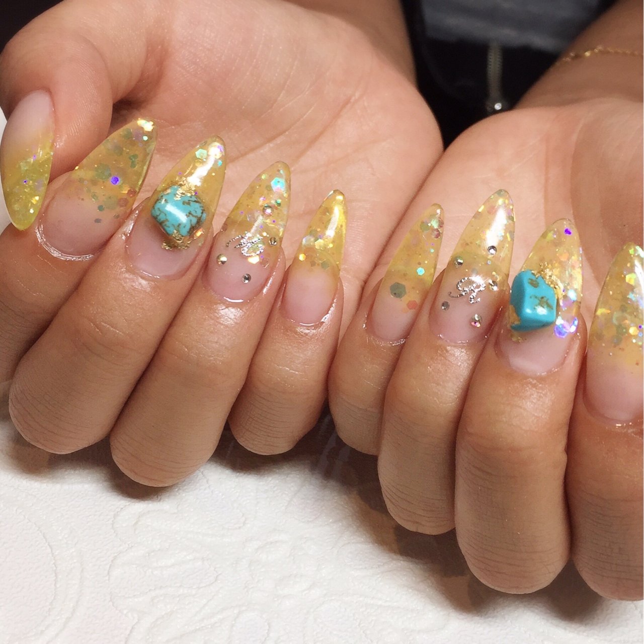 夏 海 リゾート ハンド グラデーション Kako Aula Nailsalonのネイルデザイン No ネイルブック