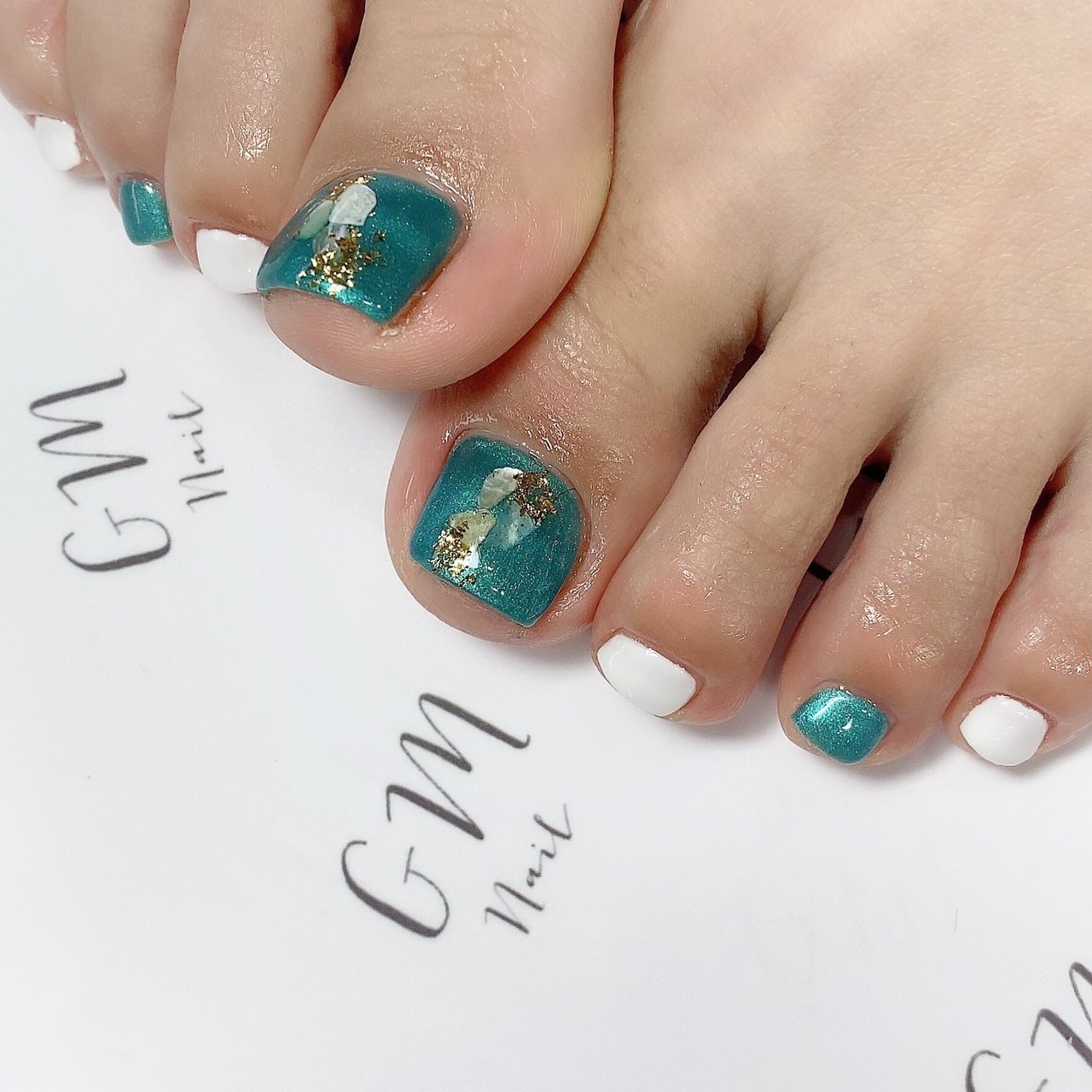 夏 海 リゾート 浴衣 フット Gm Nailのネイルデザイン No ネイルブック