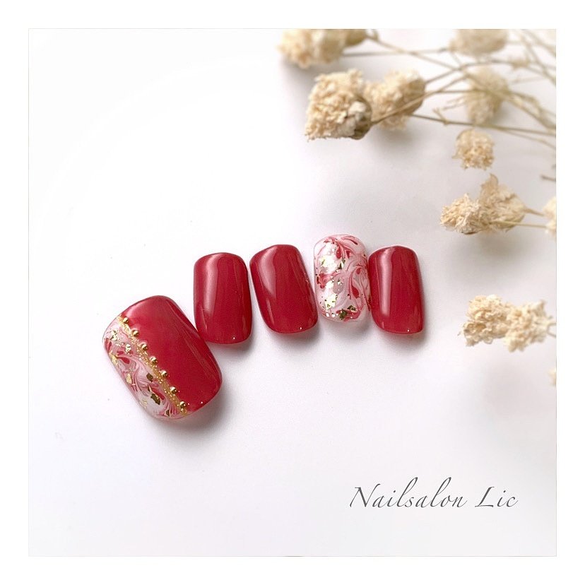 夏 秋 女子会 フット シンプル ネイルサロンリックのネイルデザイン No ネイルブック