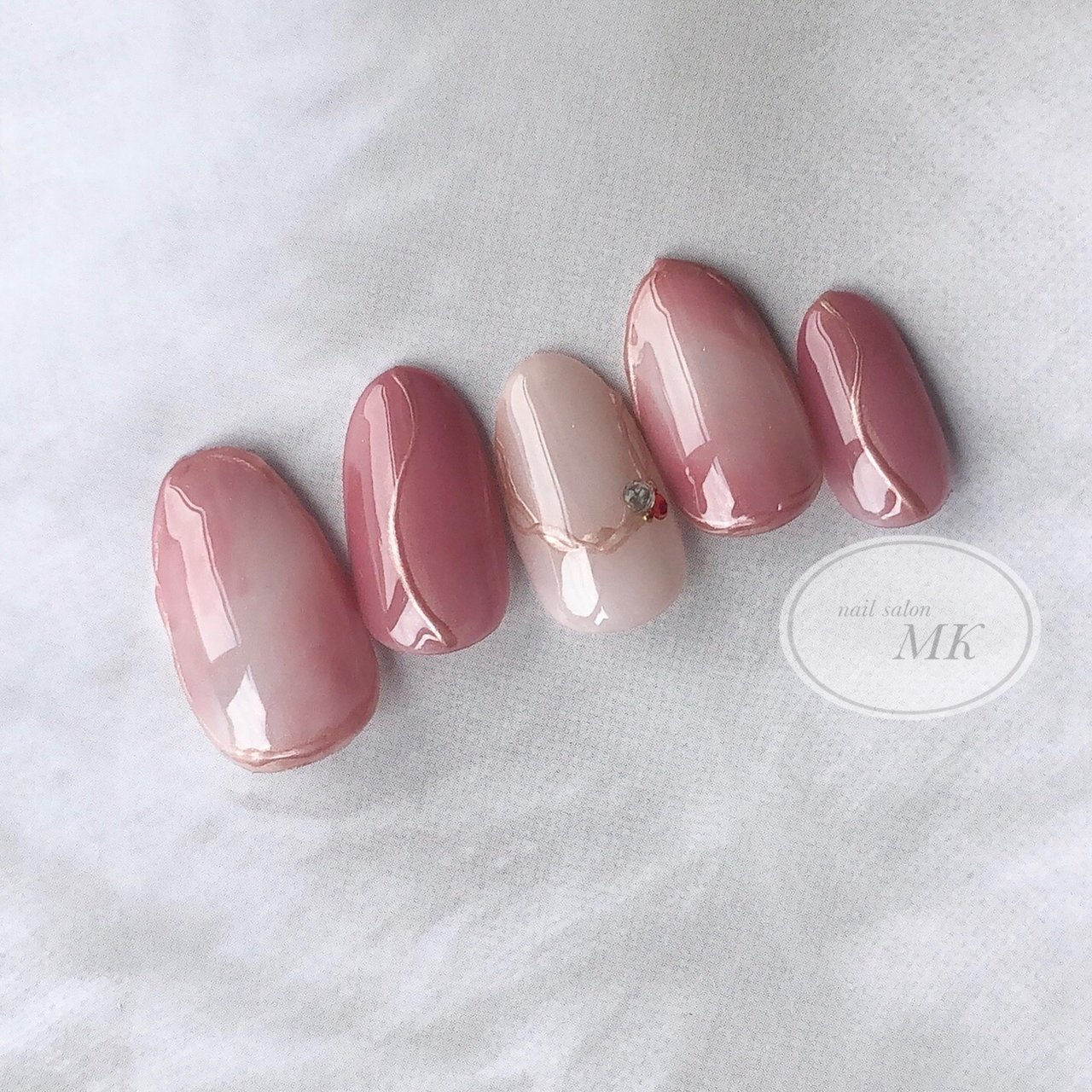 秋 オフィス パーティー デート ハンド Nail Salon Mkのネイルデザイン No ネイルブック