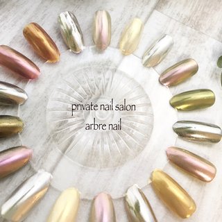 ミラーネイルカラーチャートのネイルデザイン｜ネイルブック