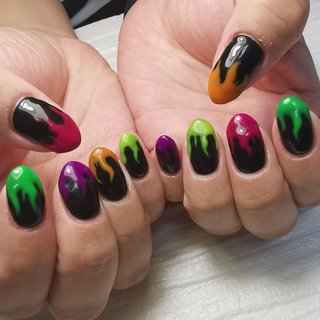 人気順 炎ネイルデザインのネイルデザイン ネイルブック