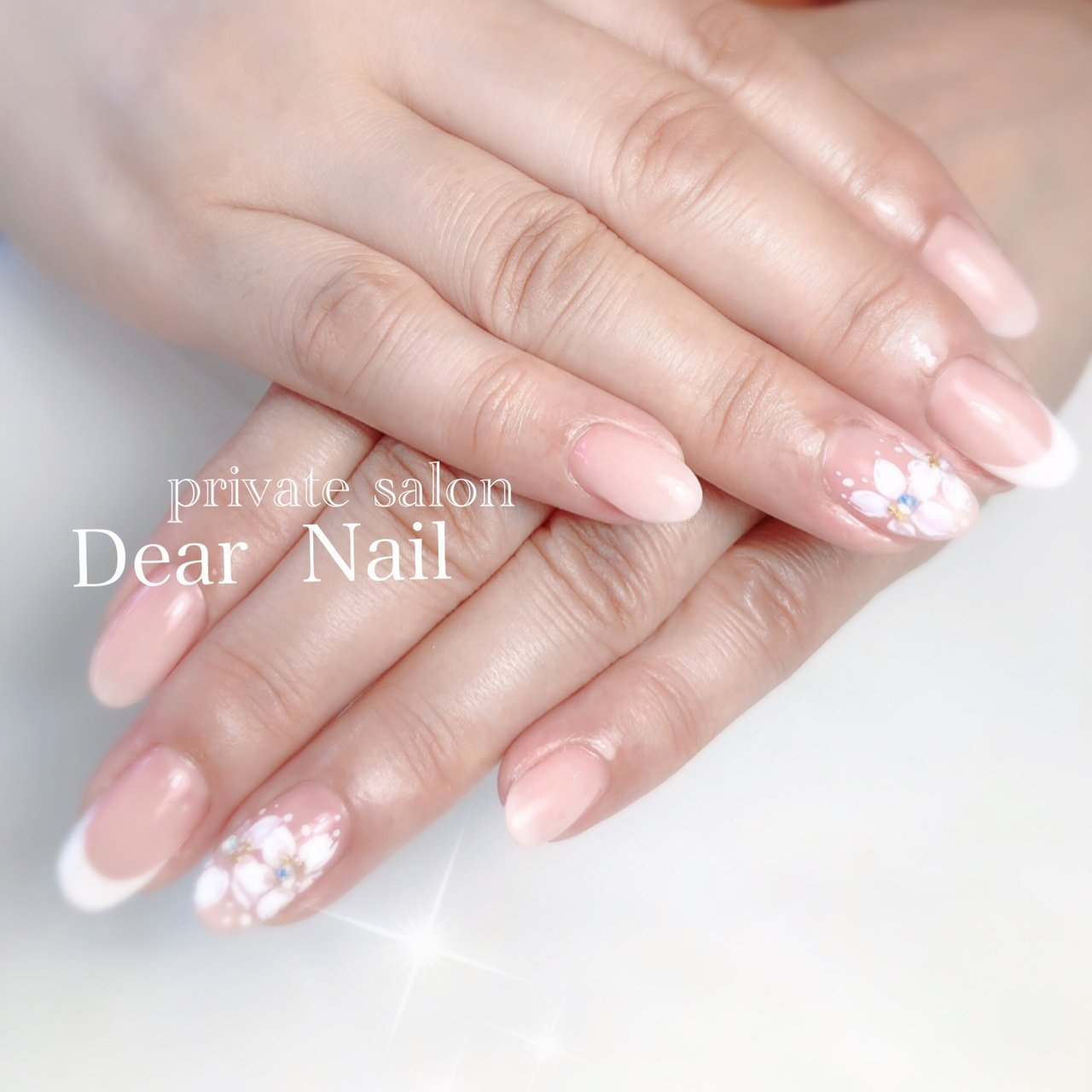 オールシーズン ブライダル パーティー ハンド フレンチ Dearnail39のネイルデザイン No ネイルブック