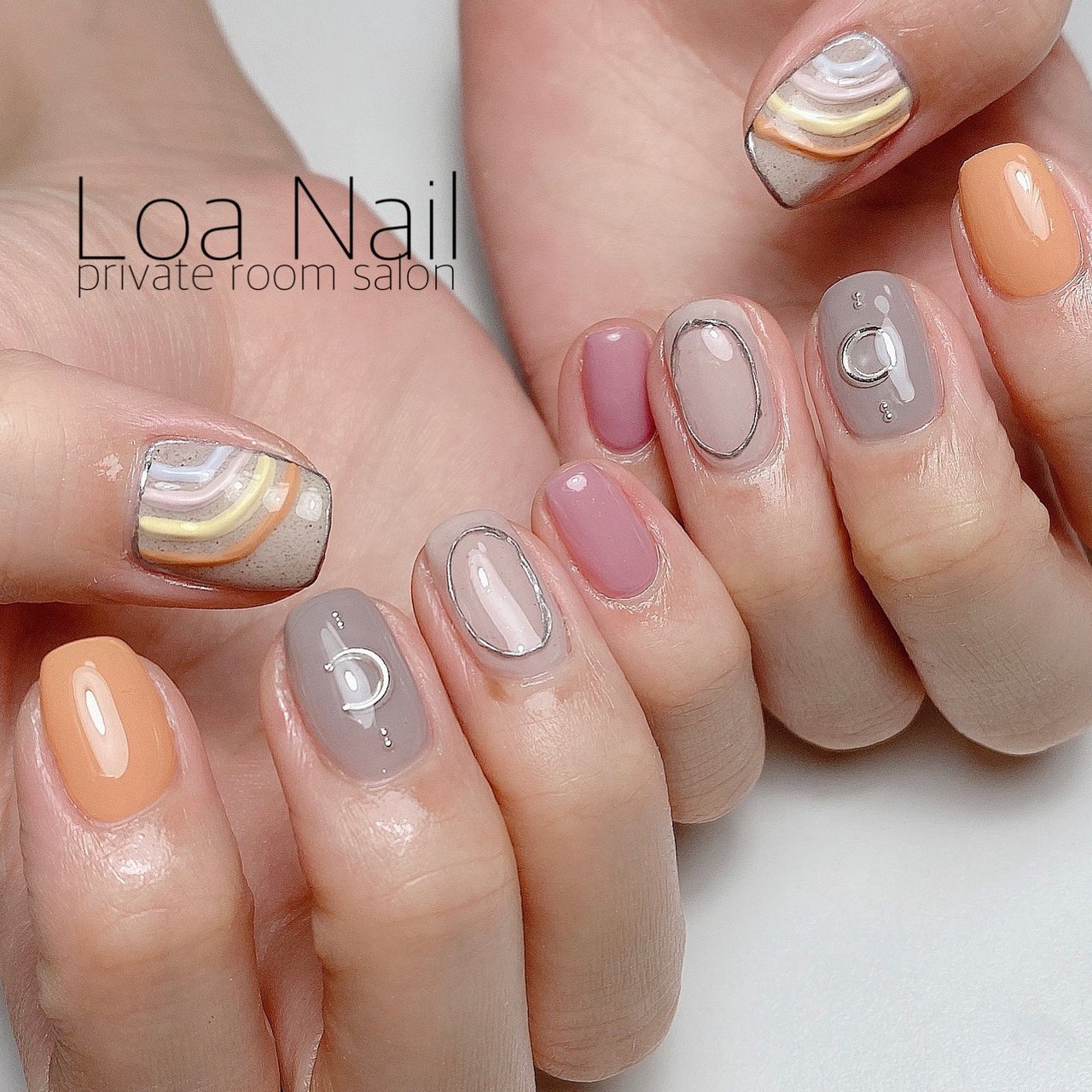 夏 オールシーズン ボヘミアン 3d パステル Loa Nailのネイルデザイン No ネイルブック