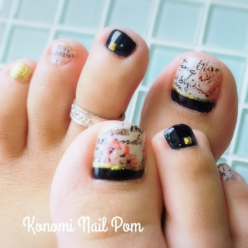 秋 冬 パーティー デート フット Konomi Nail Pomのネイルデザイン No ネイルブック