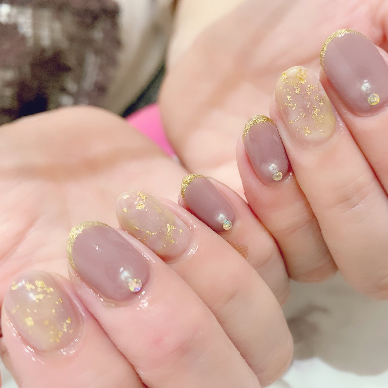 秋 オールシーズン デート 女子会 ハンド Leciel Nail 豊田市ネイルサロン のネイルデザイン No ネイルブック