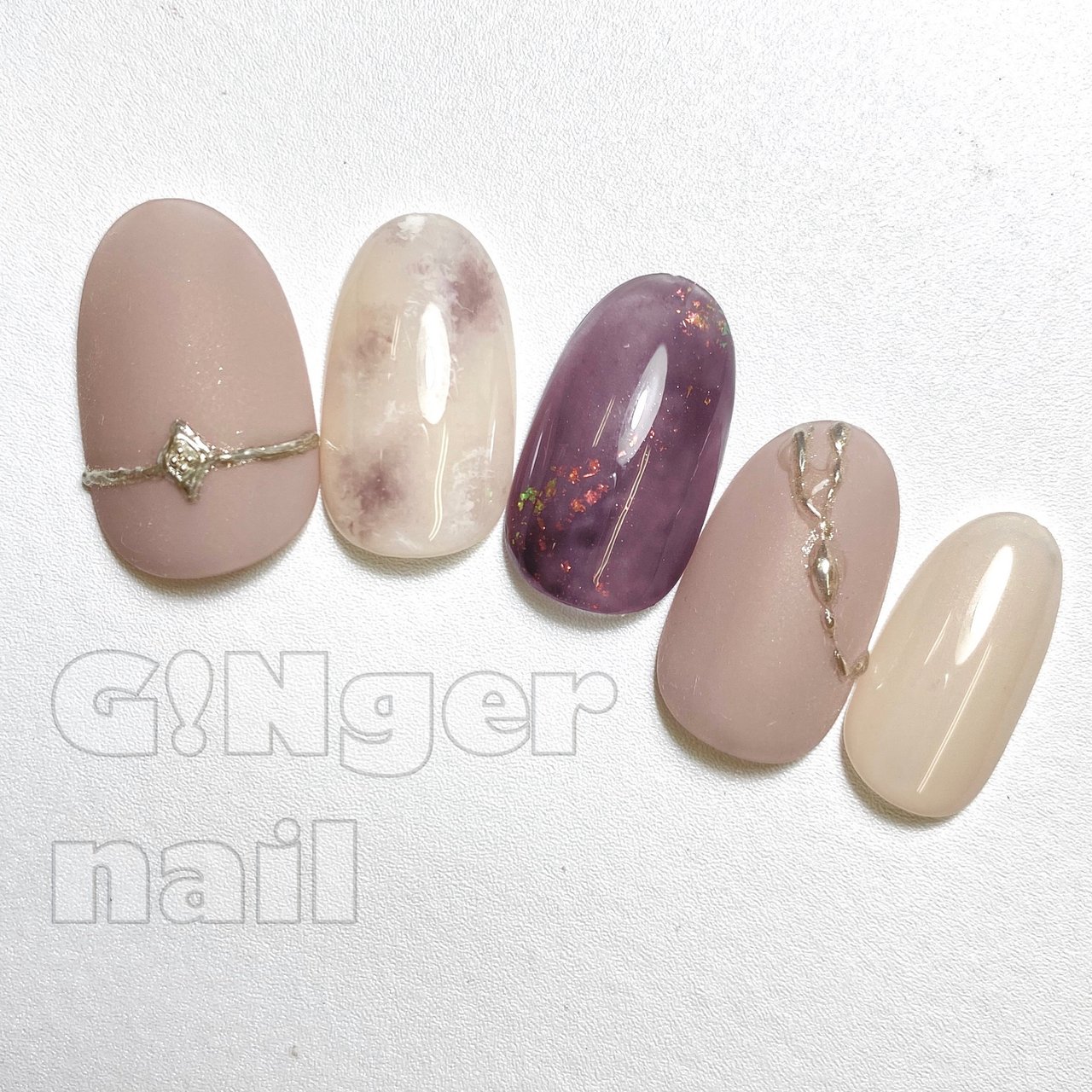 秋 冬 パーティー デート ハンド Ginger Nail 代々木 ジンジャーネイルのネイルデザイン No ネイルブック