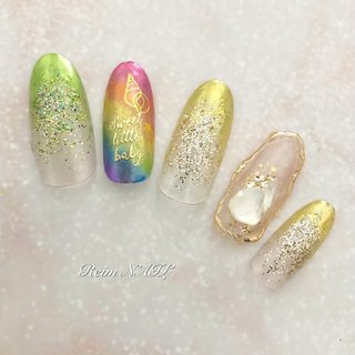 2024年】新着順｜#ミラーレインボーネイルのネイルデザイン｜ネイルブック 