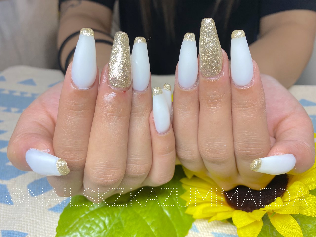 夏 リゾート ハンド フレンチ ロング Nailskz Kazumimaedaのネイルデザイン No ネイルブック