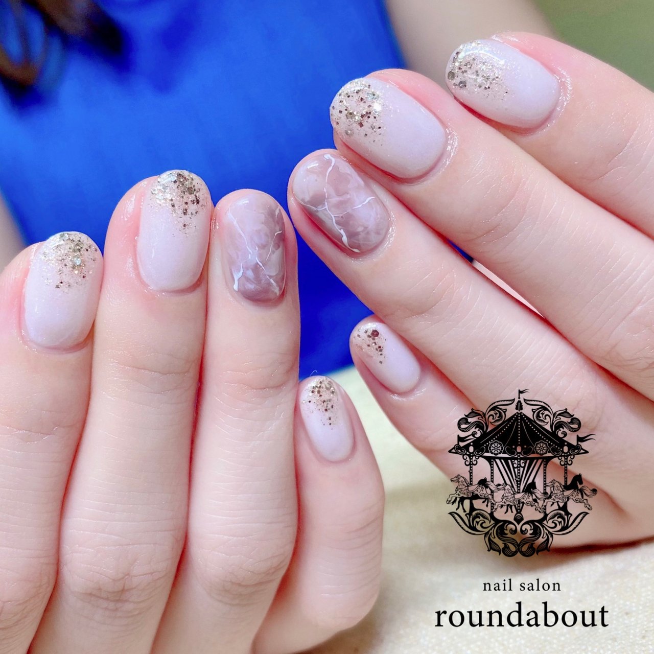 夏 秋 海 オフィス ハンド Yuko Nail Salon Roundabout のネイルデザイン No ネイルブック