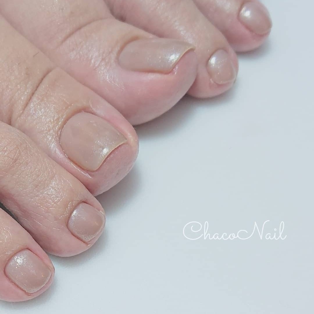 夏 オールシーズン オフィス フット ワンカラー Chaco Nailのネイルデザイン No ネイルブック