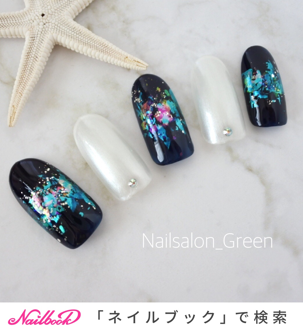 夏 旅行 海 リゾート ハンド Nailsalon Greenのネイルデザイン No ネイルブック