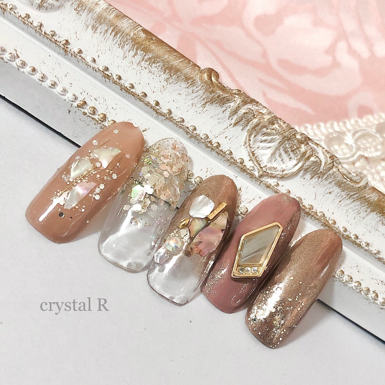 春 秋 冬 デート ハンド Crystal R Nail Salon のネイルデザイン No ネイルブック