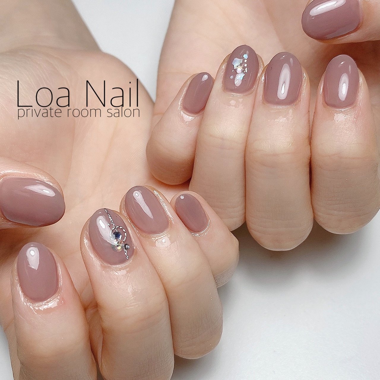 夏 秋 シンプル ワンカラー パープル Loa Nailのネイルデザイン No ネイルブック