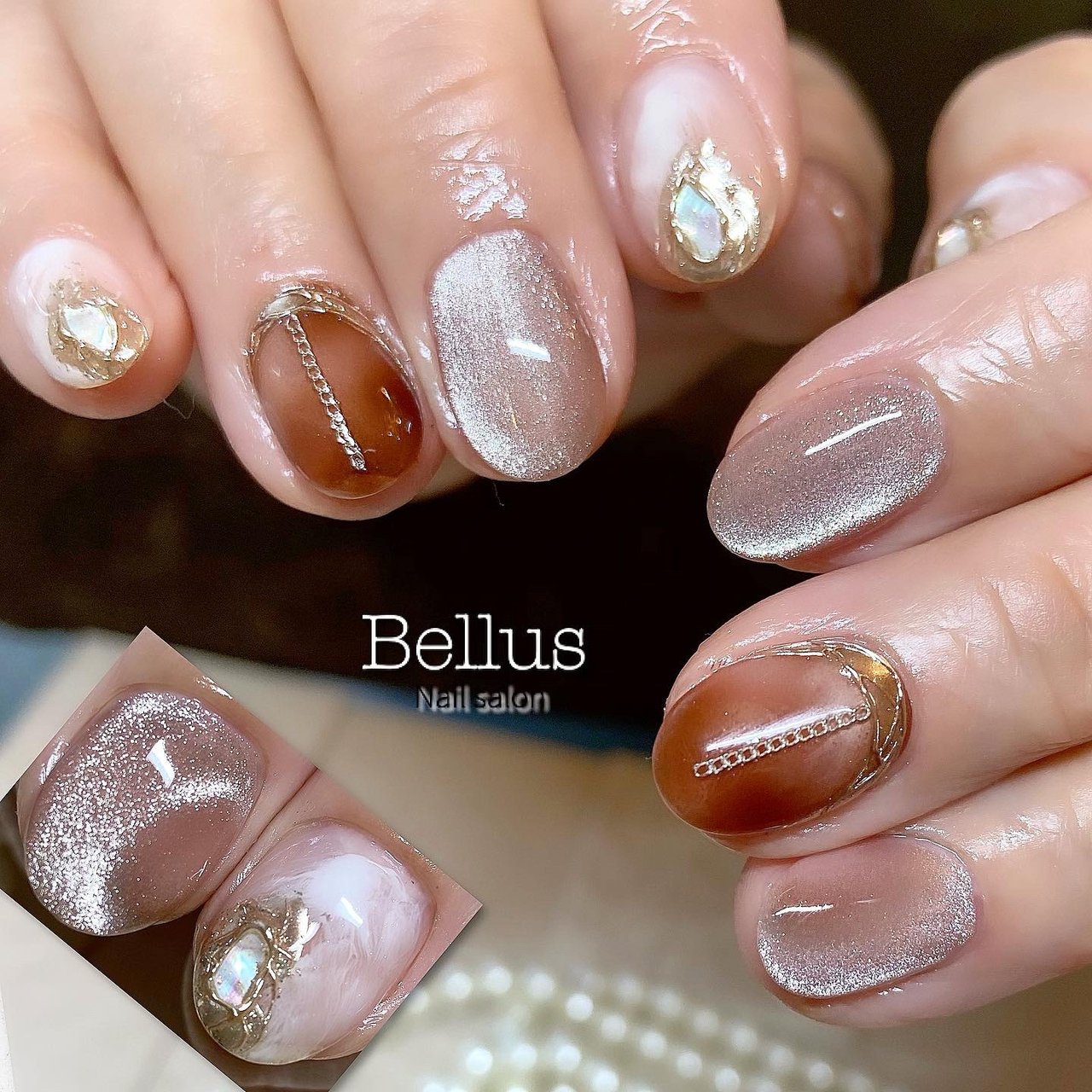 卒業式 入学式 ブライダル デート ハンド Bellusnailsalonのネイルデザイン No ネイルブック