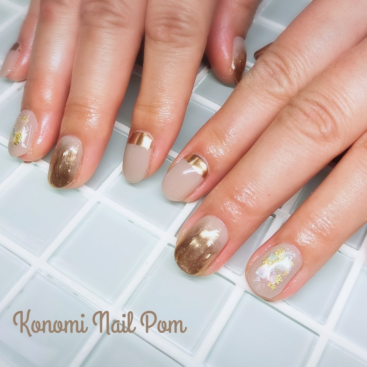 秋 冬 オフィス デート ハンド Konomi Nail Pomのネイルデザイン No ネイルブック