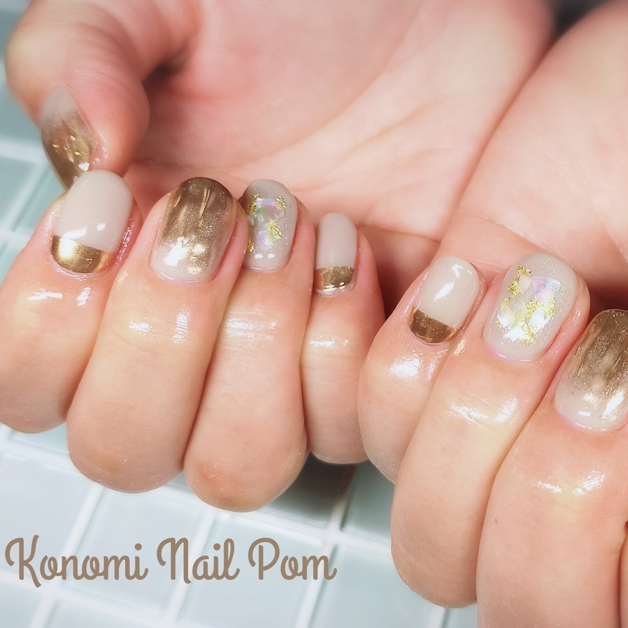 秋 冬 オフィス デート ハンド Konomi Nail Pomのネイルデザイン No ネイルブック