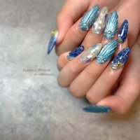 オールシーズン ハンド ワンカラー ホログラム ラメ Nailsalon Brillante ブリランテ のネイルデザイン No ネイルブック