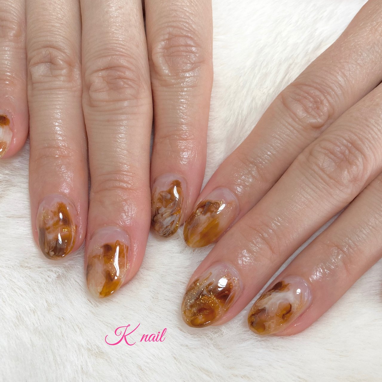 夏 秋 ハンド マーブル ショート Keikoのネイルデザイン No ネイルブック