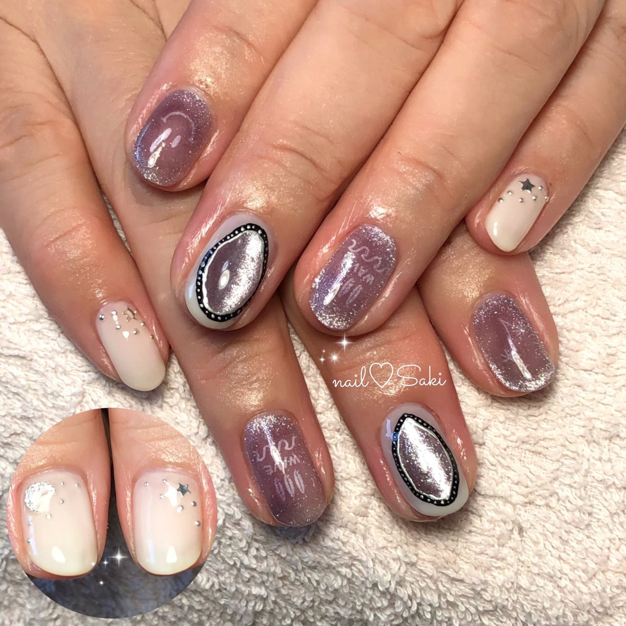 秋 冬 女子会 ハンド シースルー Nail Sakiのネイルデザイン No ネイルブック