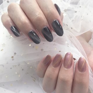 人気順 ベージュ ヌーディー 黒ネイルのネイルデザイン ネイルブック