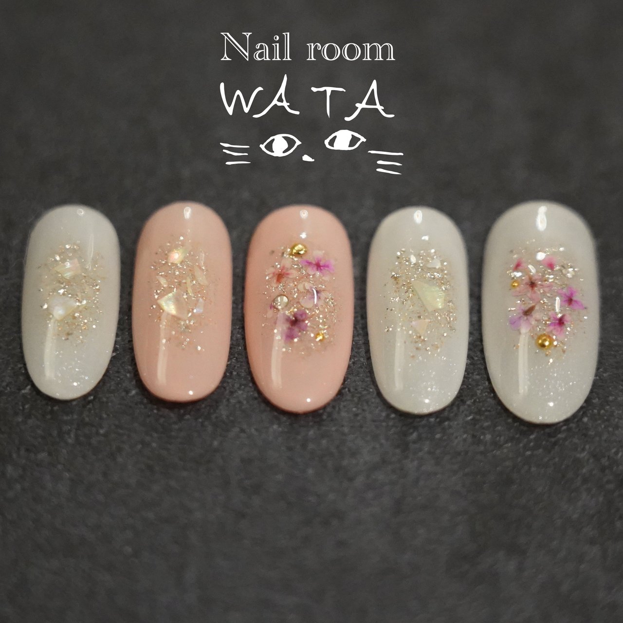 オールシーズン オフィス デート 女子会 ハンド Nailroom Wataのネイルデザイン No ネイルブック