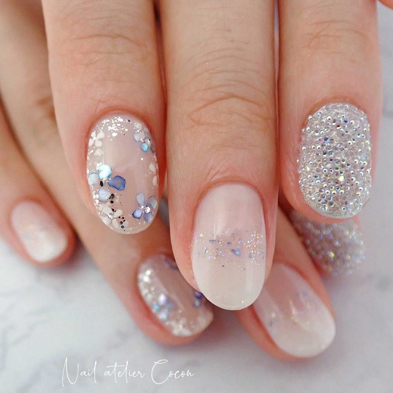 夏 ブライダル パーティー デート ハンド Nailateliercoconのネイルデザイン No ネイルブック