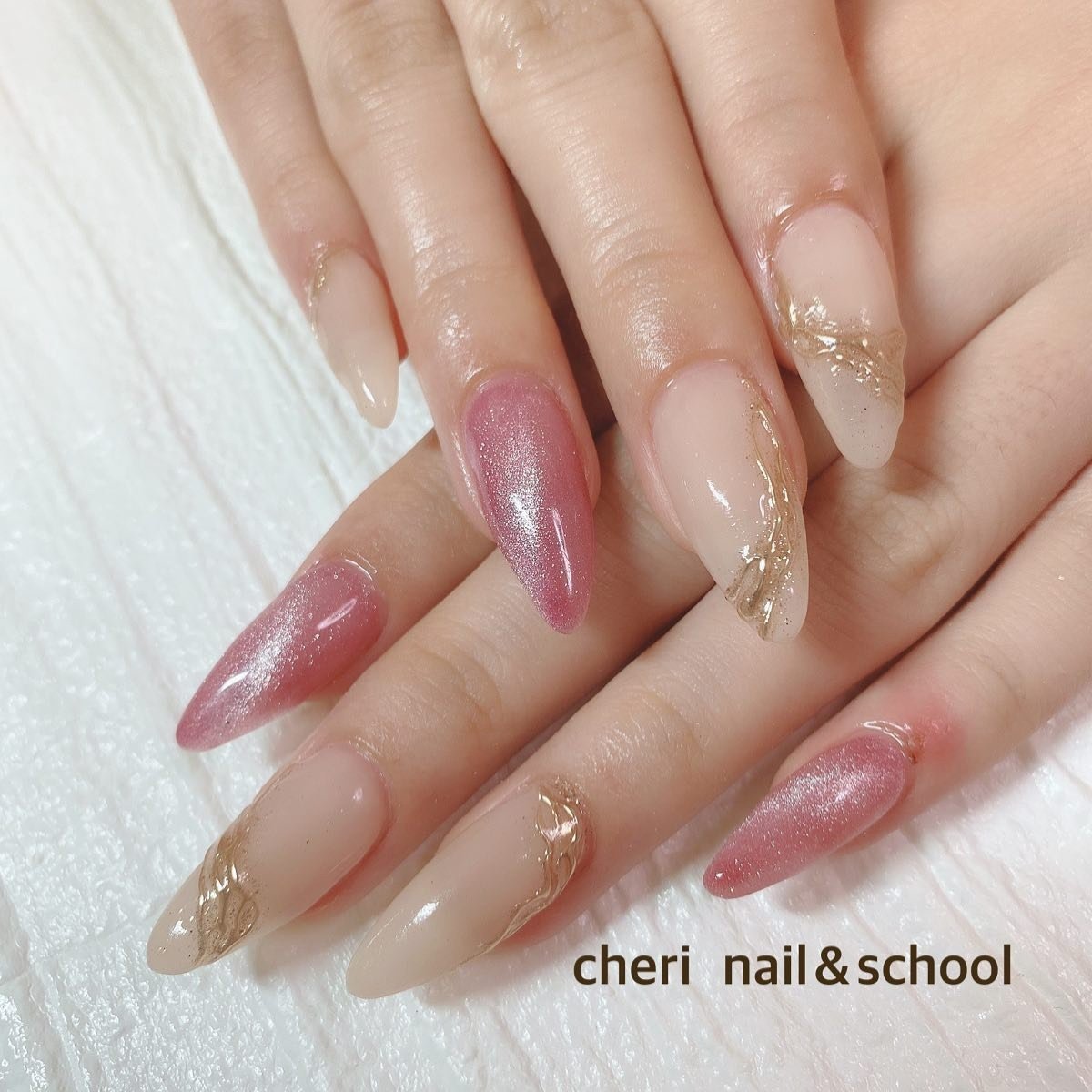 秋 オールシーズン ハンド ミラー ロング Cheri Nail Keikoのネイルデザイン No ネイルブック