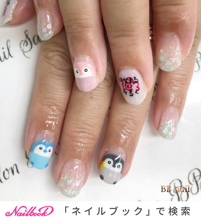 おすすめ順 ペンギンデザインのネイルデザイン ネイルブック