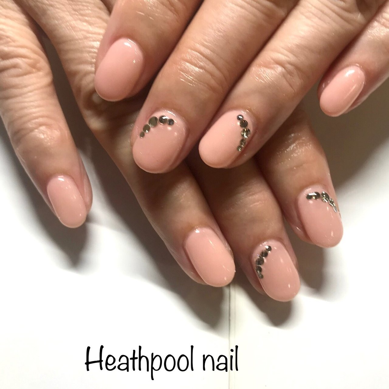 ハンド シンプル ピンク ジェル Heathpoolnailのネイルデザイン No ネイルブック