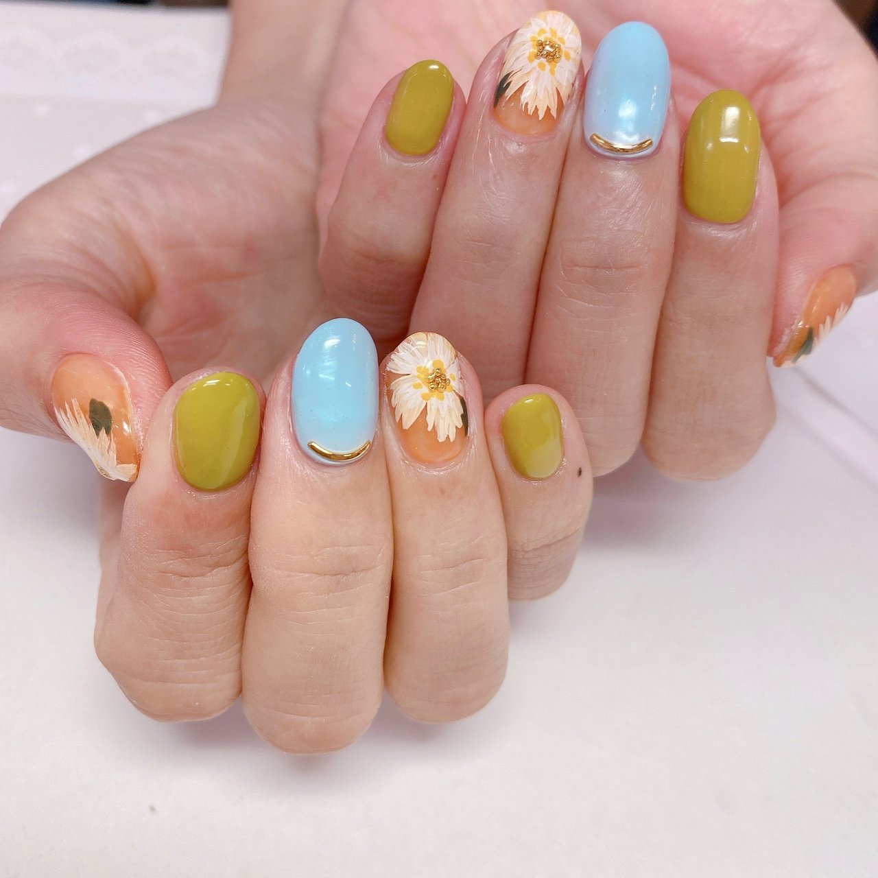 春 夏 パーティー 女子会 ハンド Irish Nail 久屋大通店 アイリッシュネイル パラジェル登録サロン Mao Jel導入サロン のネイルデザイン No ネイルブック