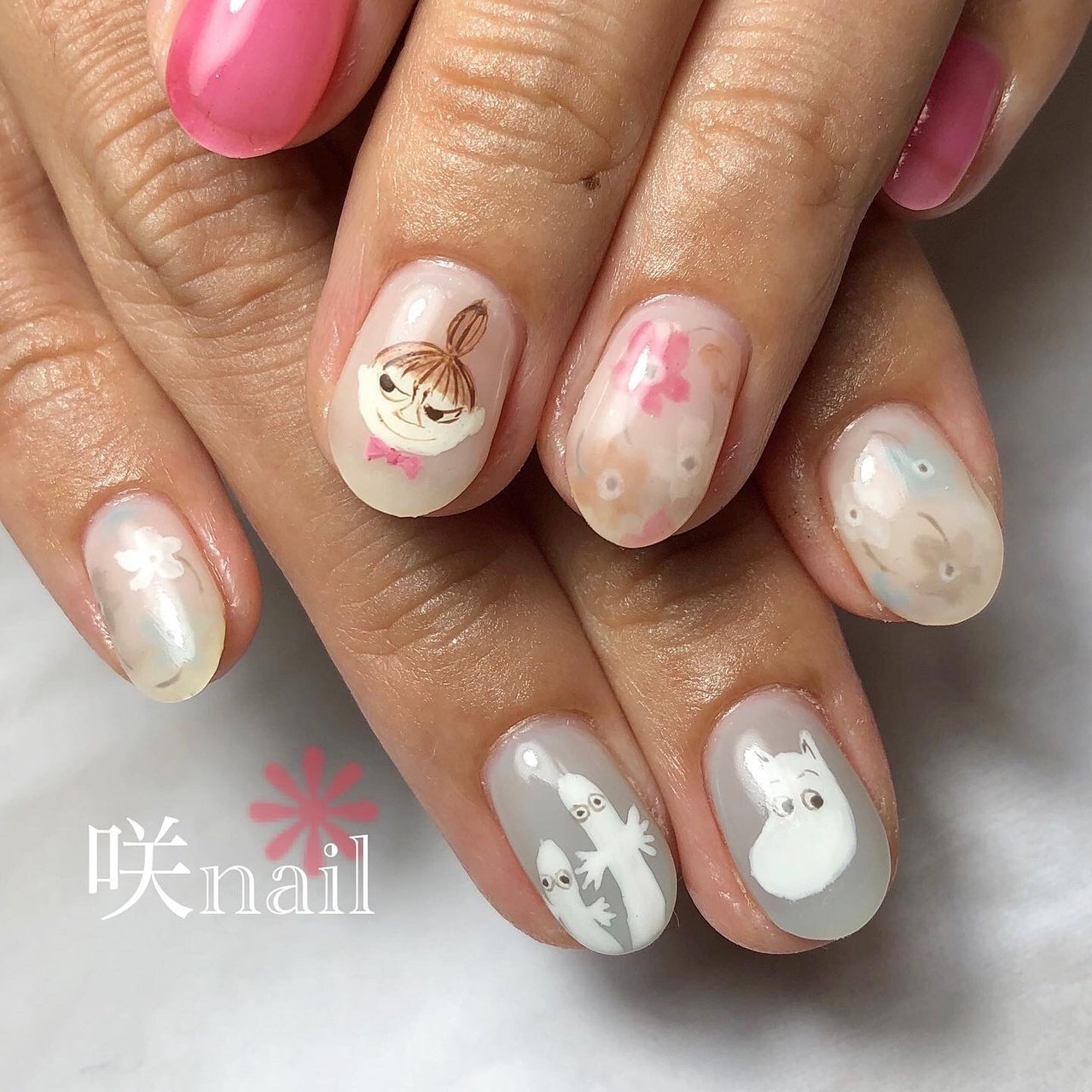 オールシーズン オフィス デート 女子会 ハンド 咲nail サキネイル のネイルデザイン No ネイルブック