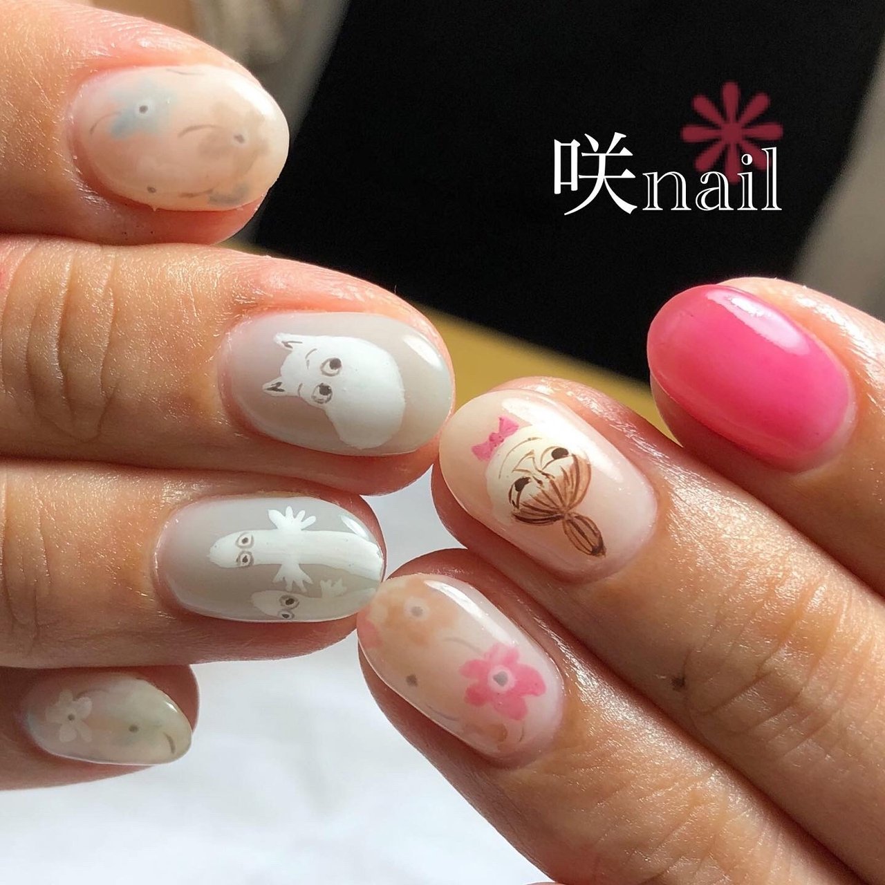 オールシーズン オフィス デート 女子会 ハンド 咲nail サキネイル のネイルデザイン No ネイルブック