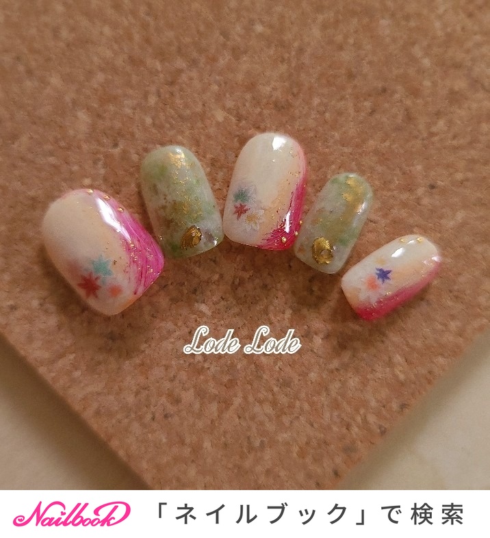 レッド 赤 袴のネイルデザイン ネイルブック