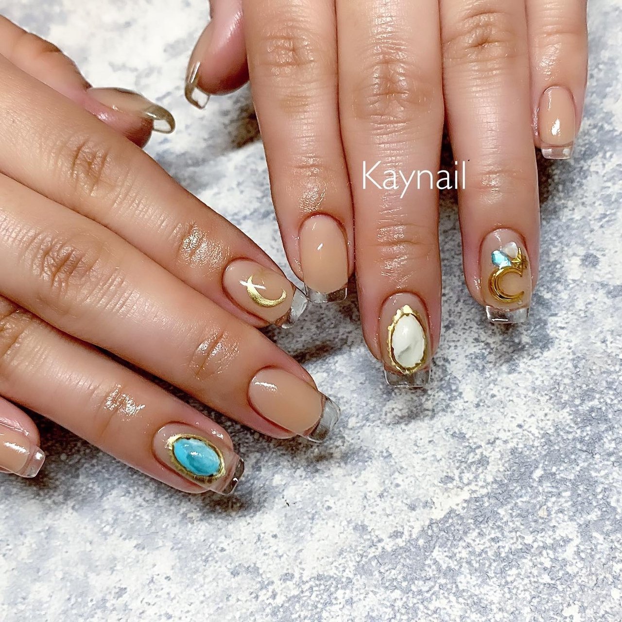 夏 オールシーズン 海 リゾート ハンド Kaynail 藤川恵 ケイネイル フジカワケイ のネイルデザイン No ネイルブック