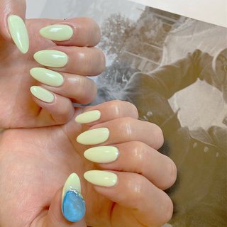 21年 新着順 レモンイエローのネイルデザイン 5ページ目 ネイルブック