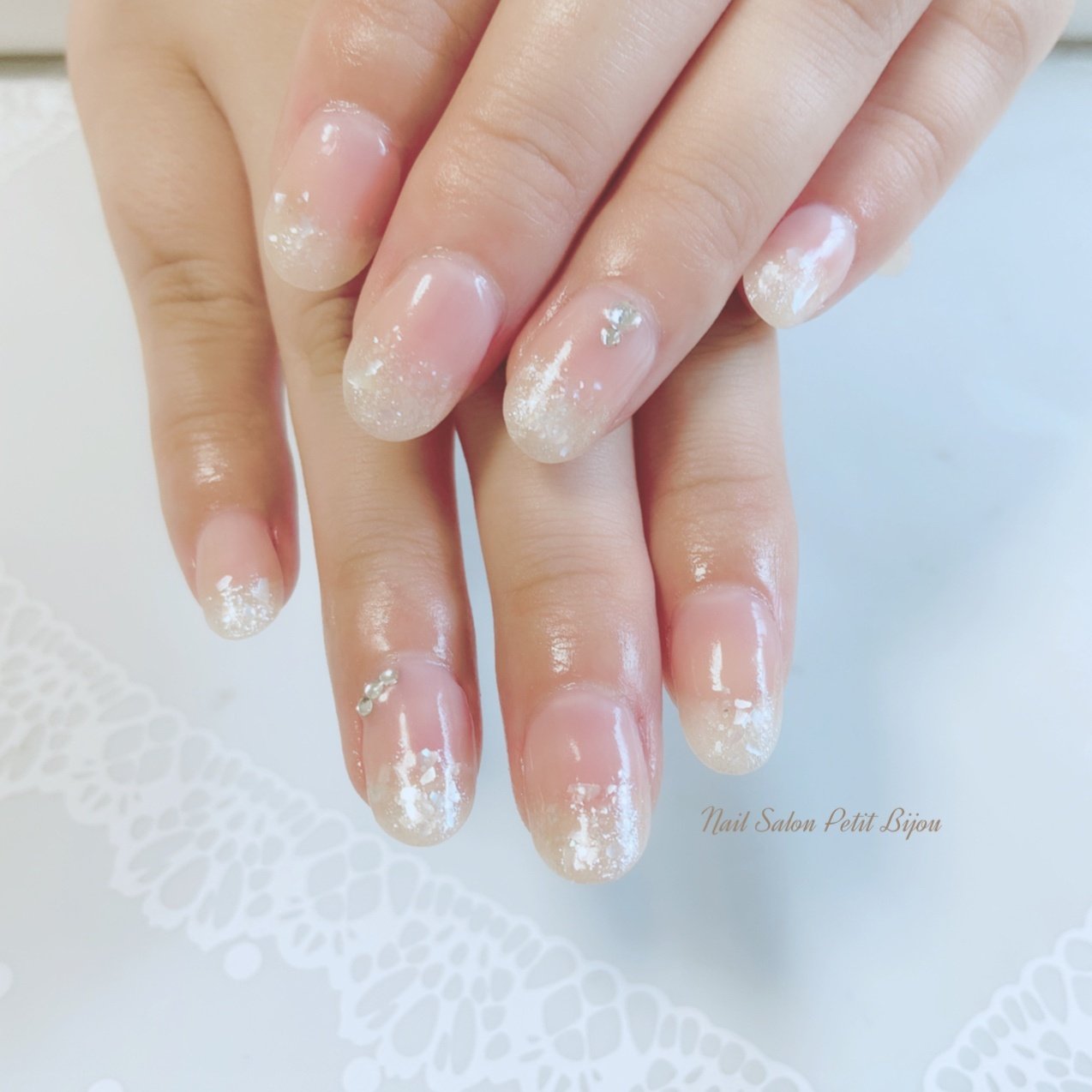 オールシーズン オフィス ブライダル ハンド シンプル Nail Salon Petit Bijouのネイルデザイン No ネイル ブック