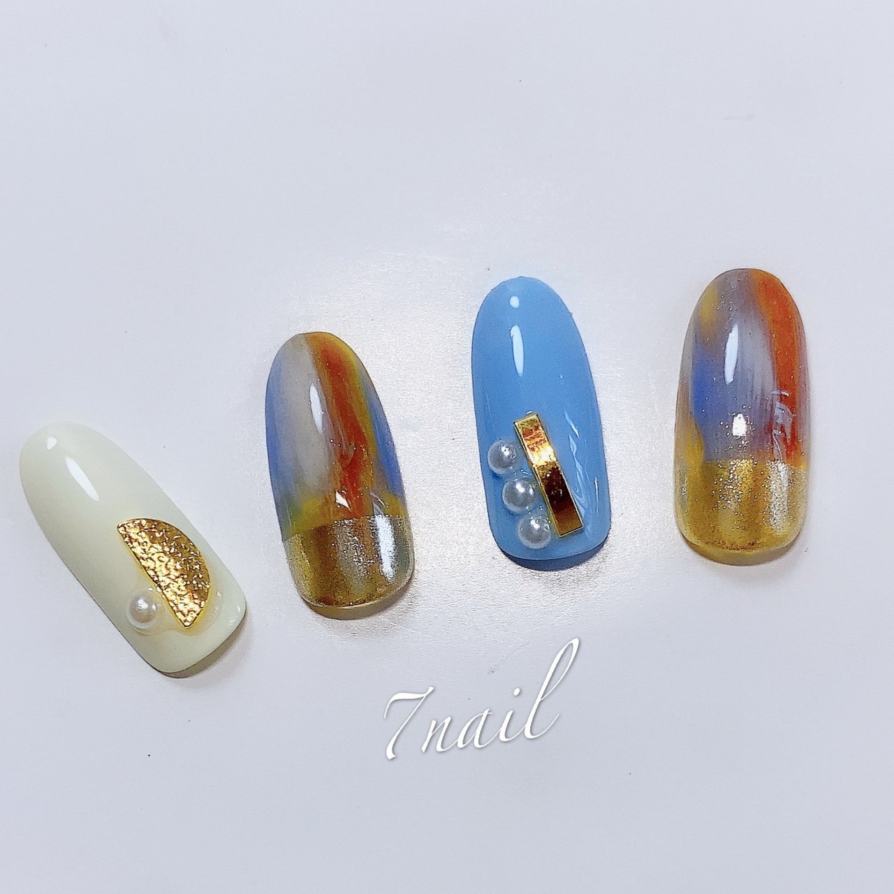 旅行 海 デート 女子会 ネイルチップ 涼子のネイルデザイン No ネイルブック